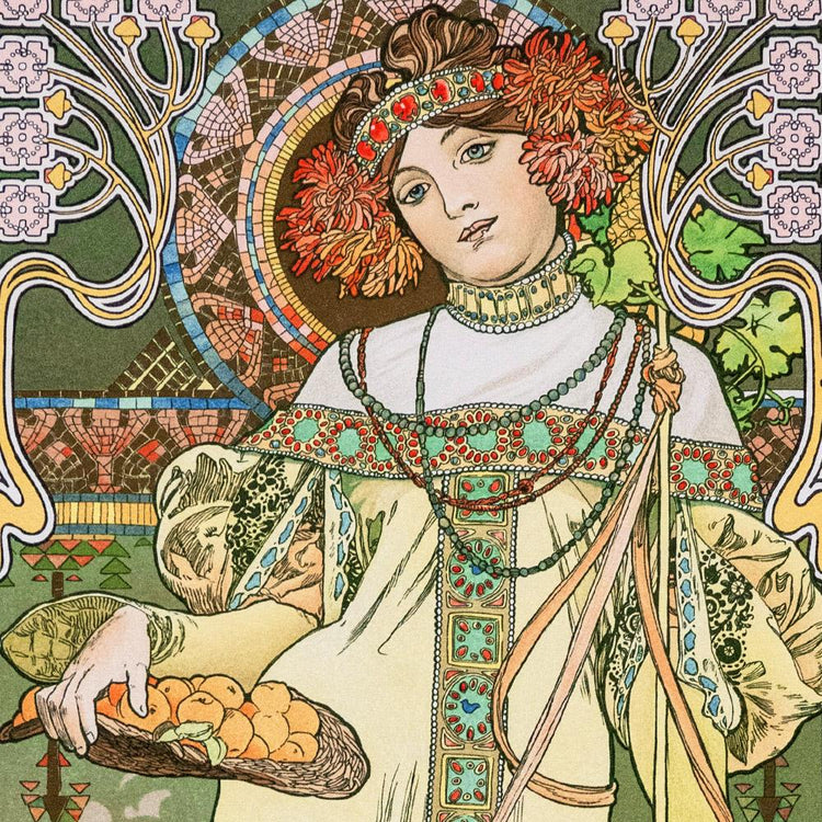 Mucha art nouveau design in the Evanescent Visions collection