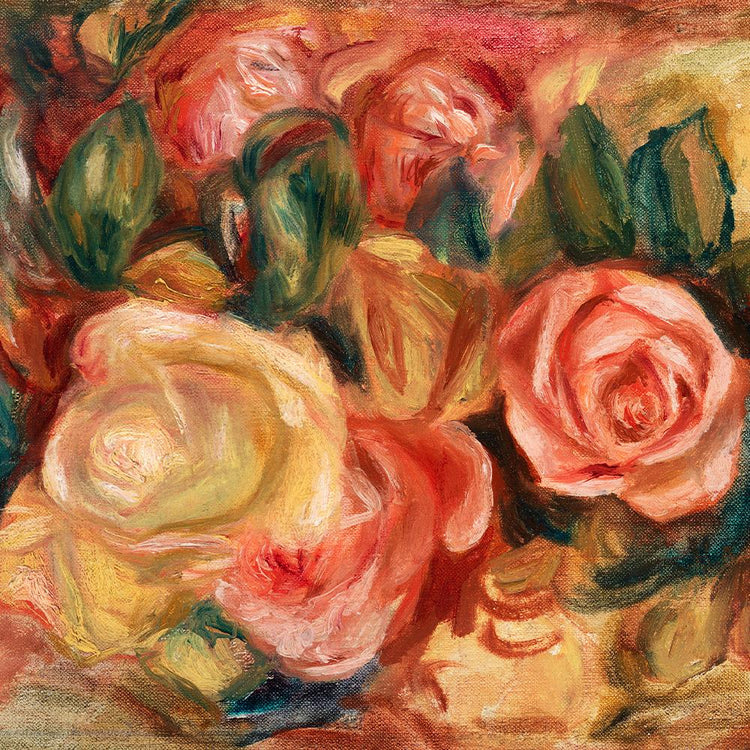 Renoir roses artwork in the evanescent visions impressionist collection