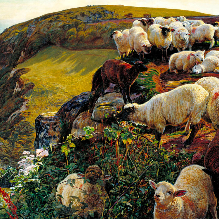 Strayed Sheep artwork in the Evanescent Visions Holman Hunt collection