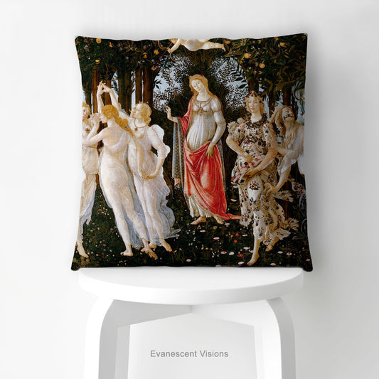 Botticelli Decorative Art Cushions, La Primavera, Birth of Venus