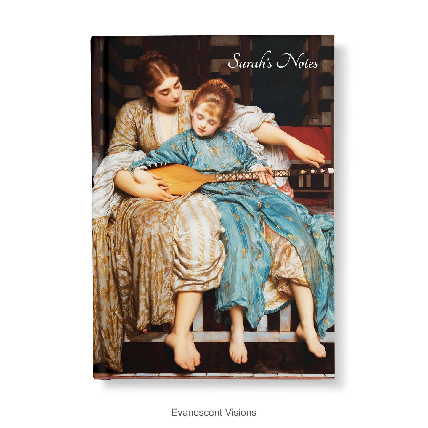 Personalised Notebook, Hardback with Frederic Leighton's 'The Music Lesson' artwork