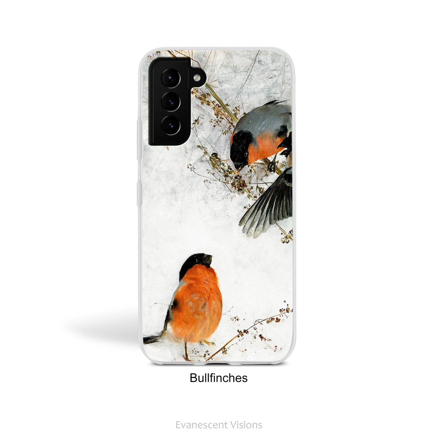 Birds in Winter Art Phone Case for Samsung Phones