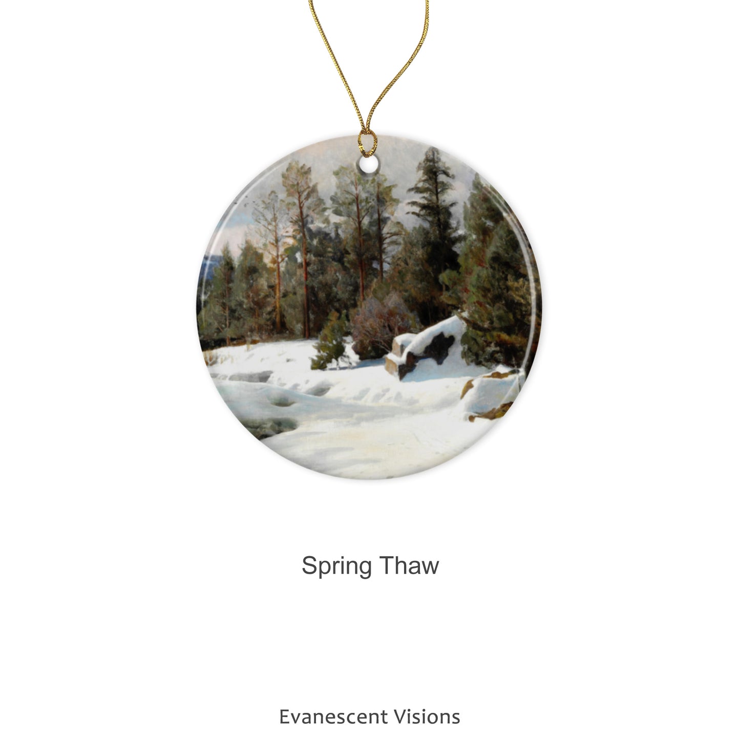 Design option 'Spring Thaw' for the Ceramic Christmas Ornament