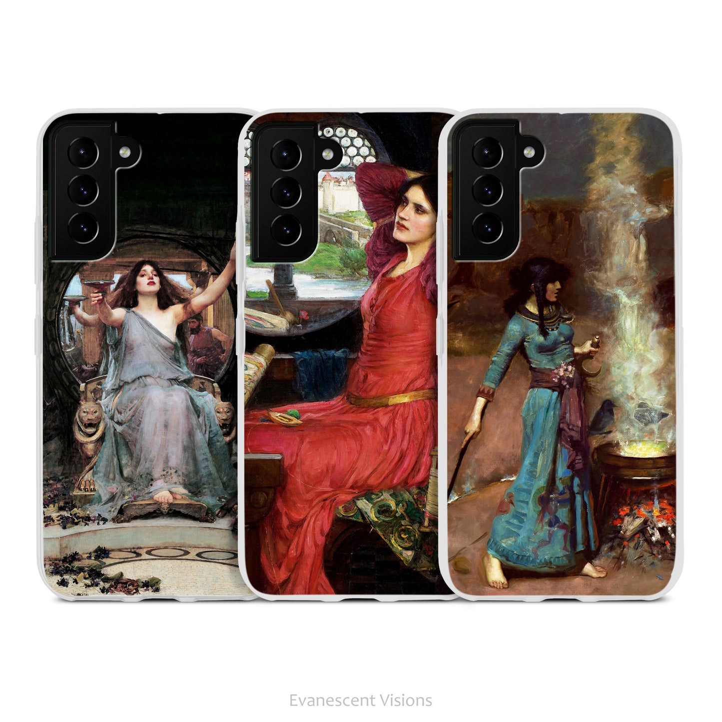 Magik and Sorcery Art Phone Case for Samsung Phones, John William Waterhouse Paintings