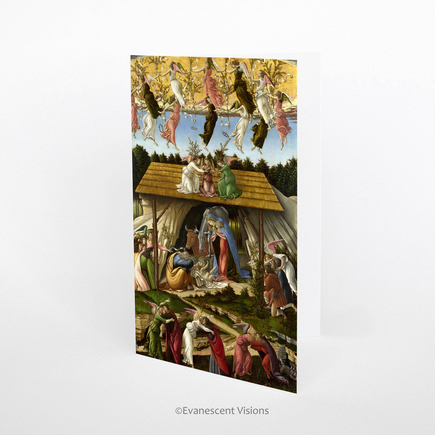 Botticelli Fine Art painting Mystic Nativity Fine Art Christmas Card