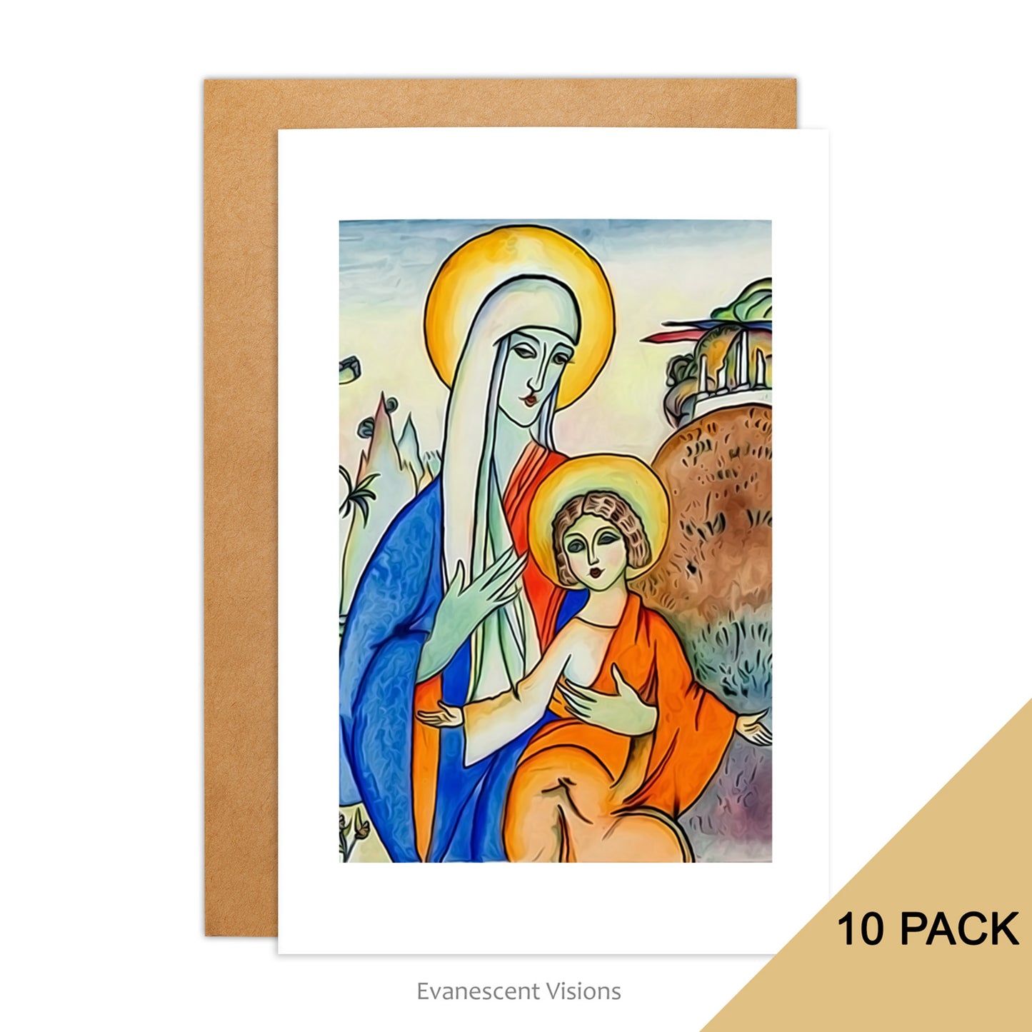 Kandinsky Madonna and Child Christmas Card with envelope