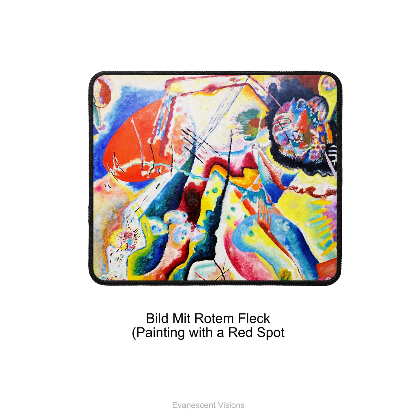 Kandinsky Bild Mit rotem Fleck Mouse Mat
