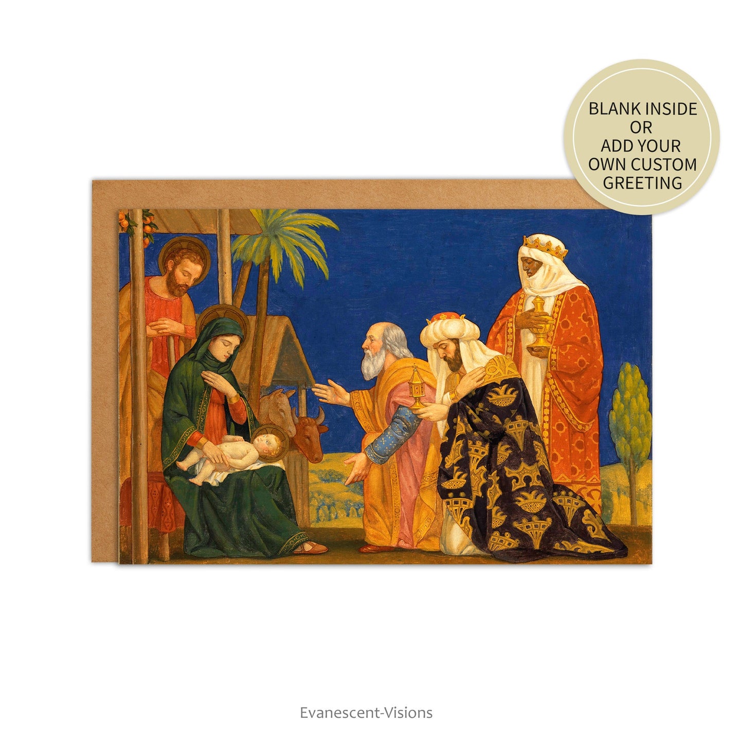Henry Siddons Mowbray The Magi Fine Art Christmas Card withe envelope