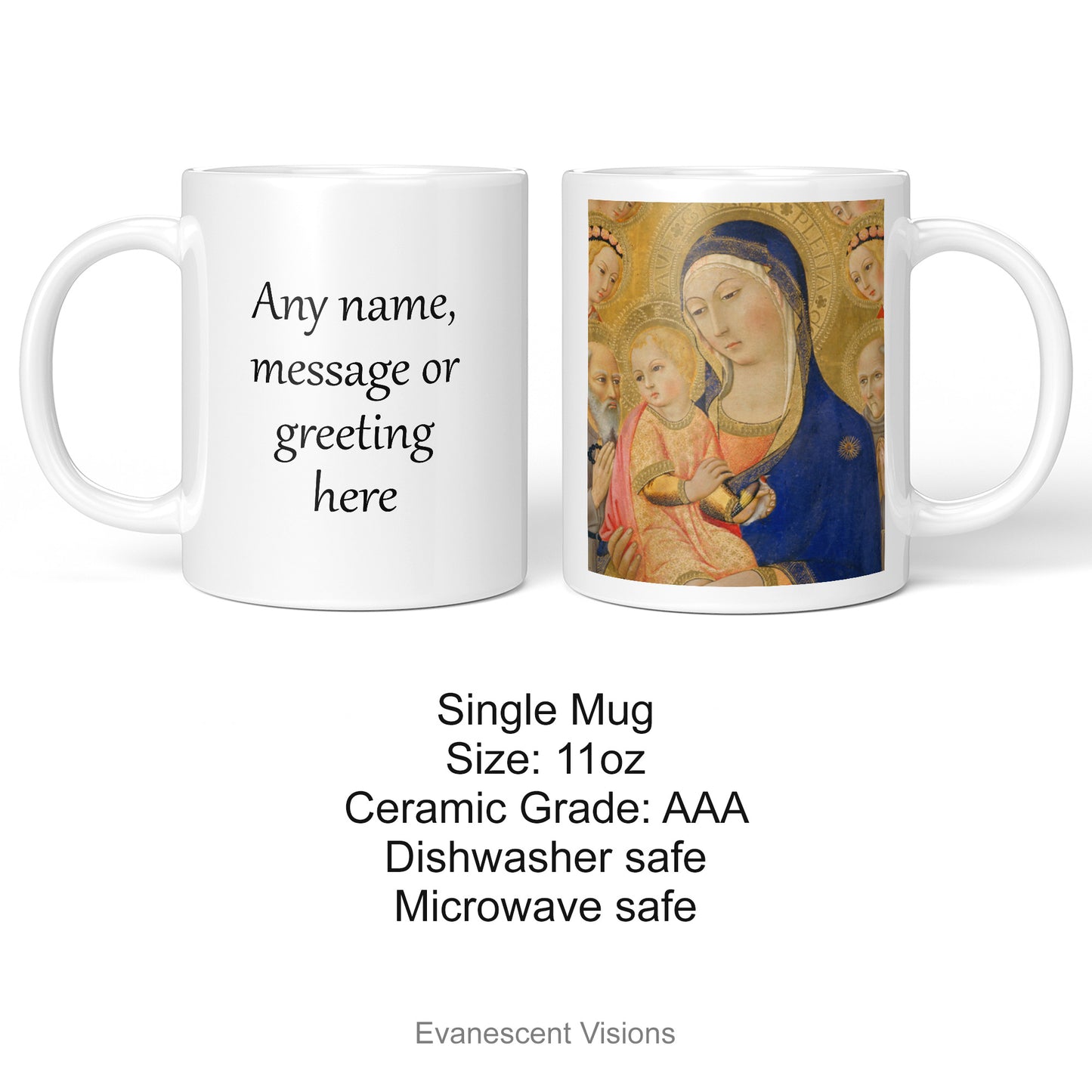 Personalised Fine Art Religious Mugs product details