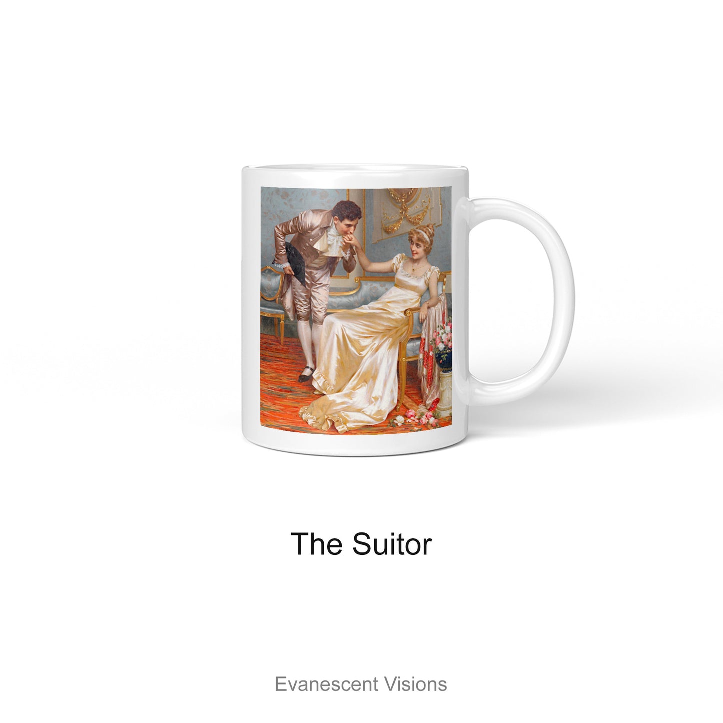 The Suitor personalised Art Mug for Anniversary or Valentine's Day