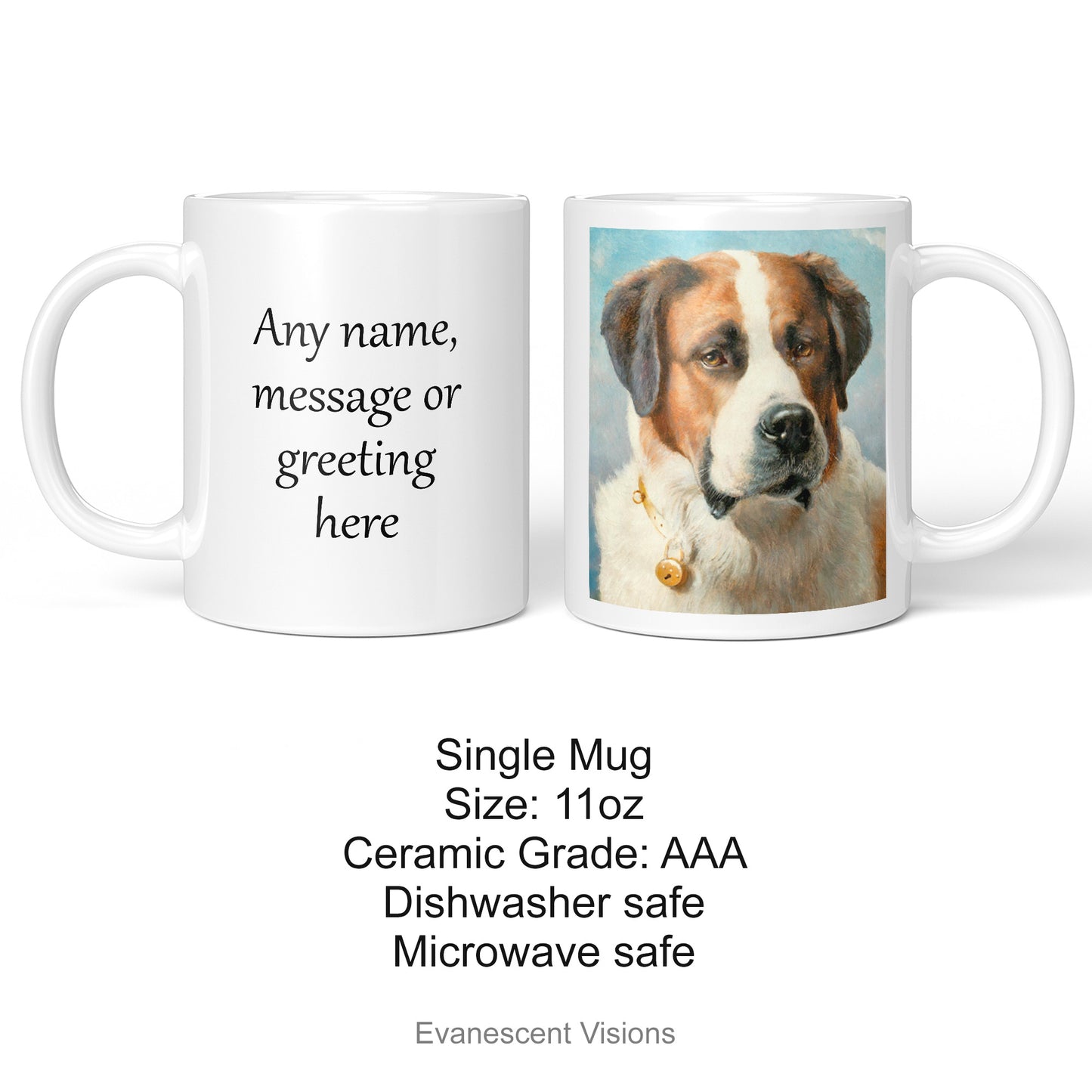 Personalised Dog Portrait Painting Art Mugs product details