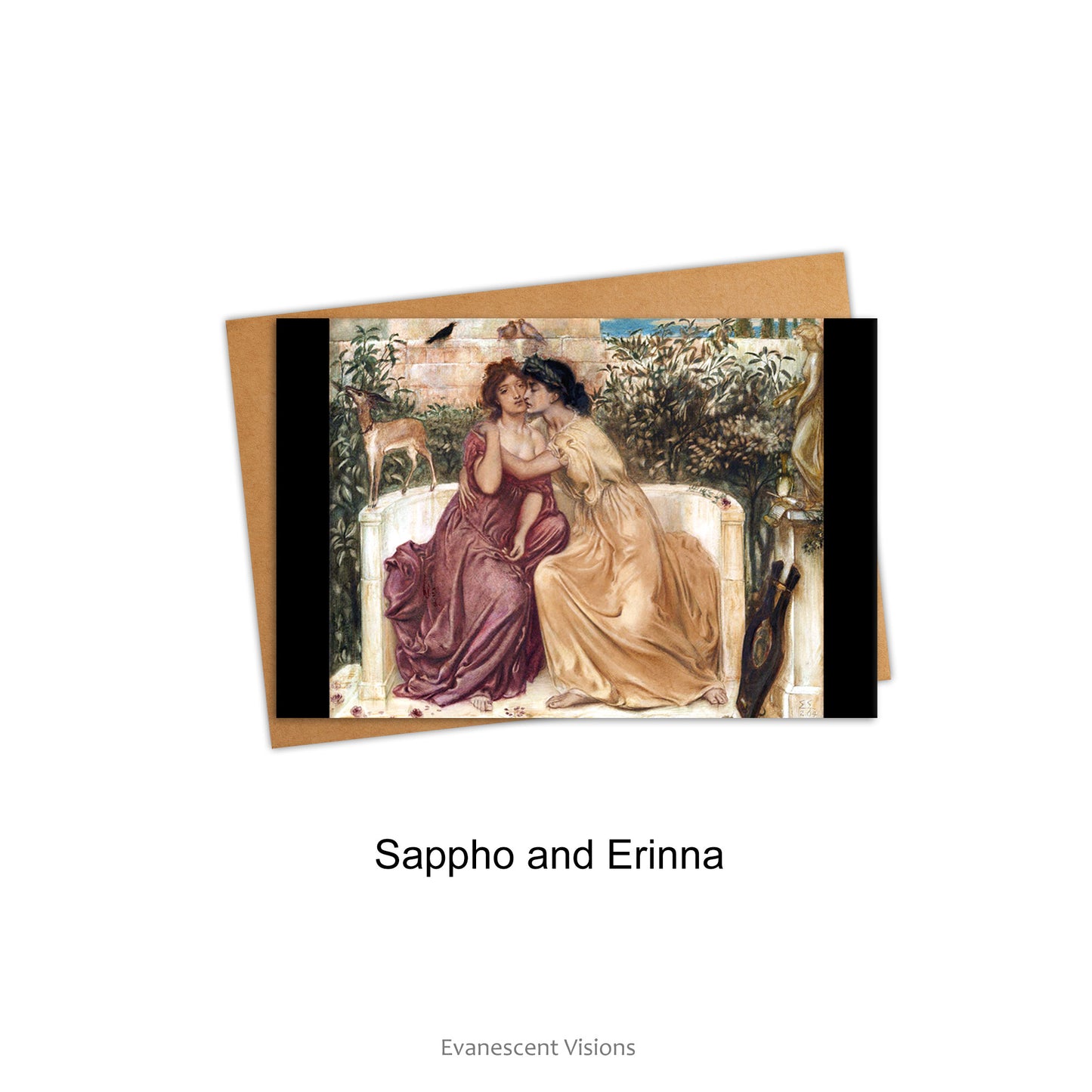 Romantic Fine Art Love Cards, Lesbian, LBGTQ, Single or Pack of 10, Personalised or Blank