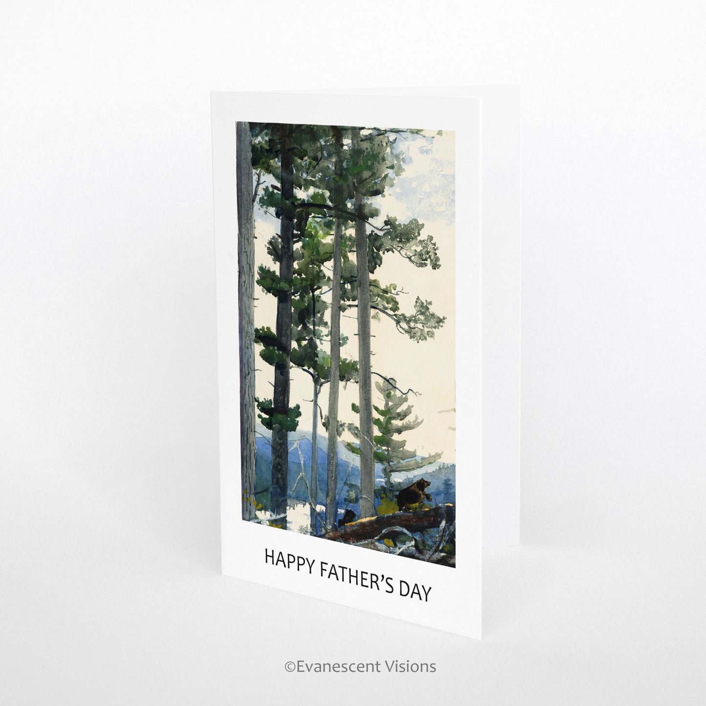 Winslow Homer Landscape Art Father's Day Card standing up