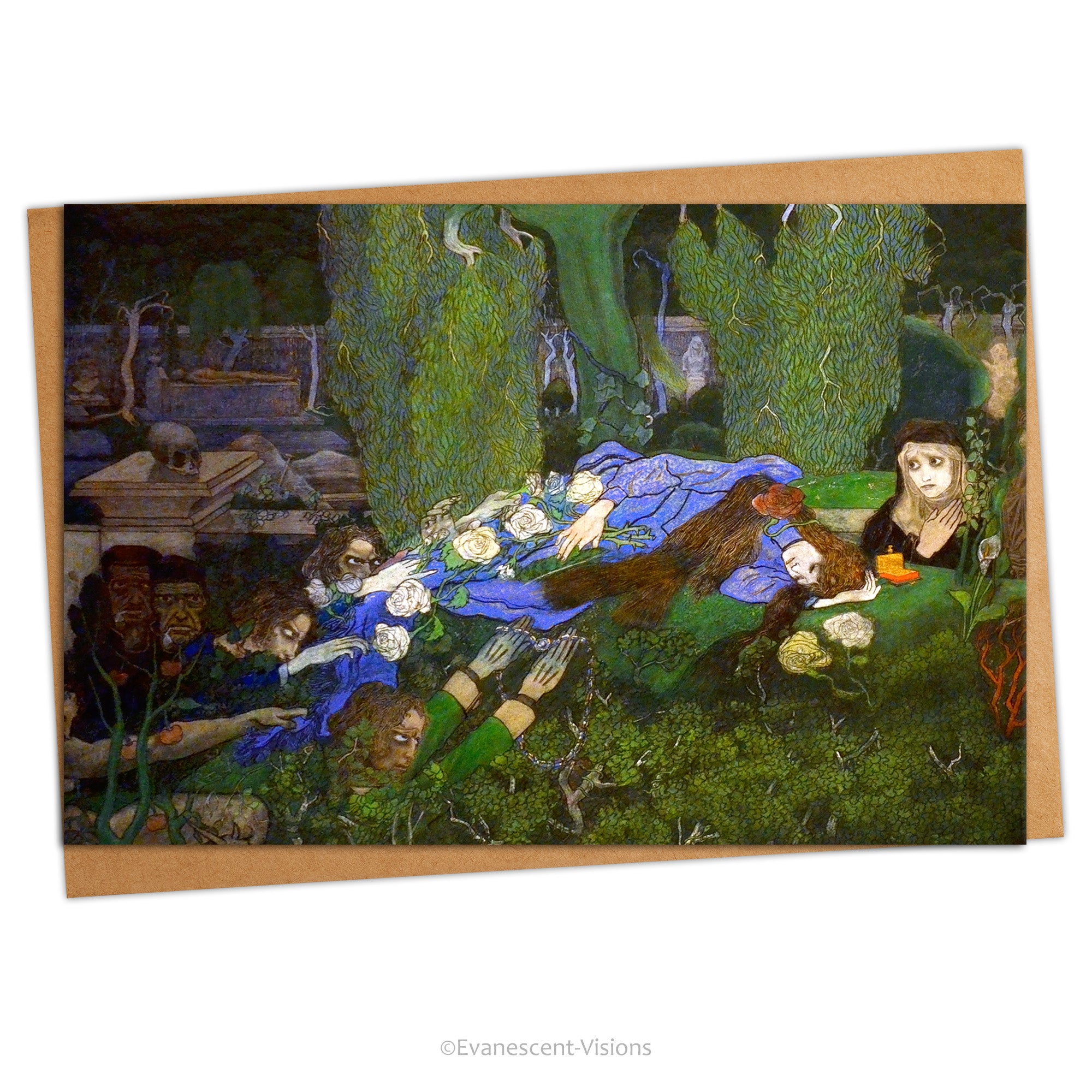 A card with an envelope