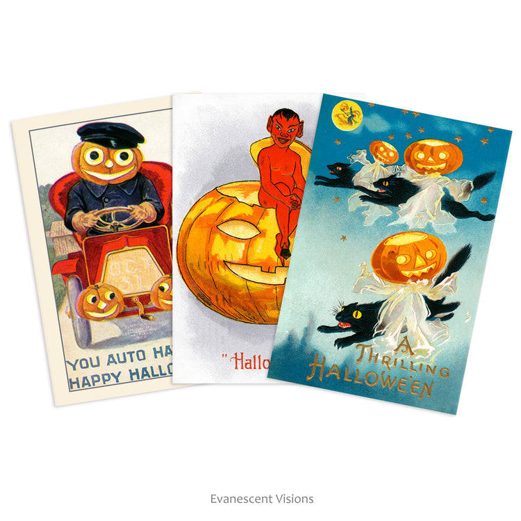 Evanescent Visions Halloween art cards