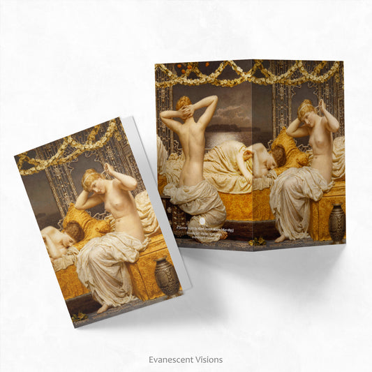 A Summer Night Notecard or Notelets showing the front and back design