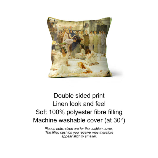 Victorian Fine Art Decorative Cushions, Alma Tadema Art