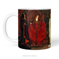Ceramic mug with print of painting "King Lear," Act I, Scene I' by Edwin Austin Abbey.