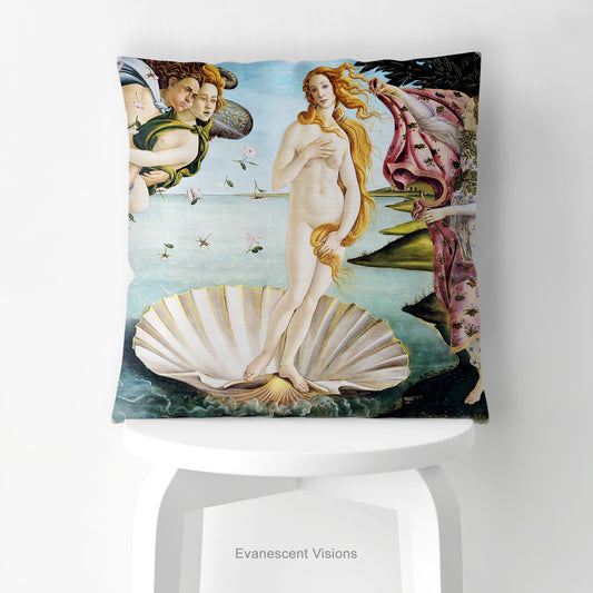 Botticelli Birth of Venus Myth Art Cushion, 3 Sizes