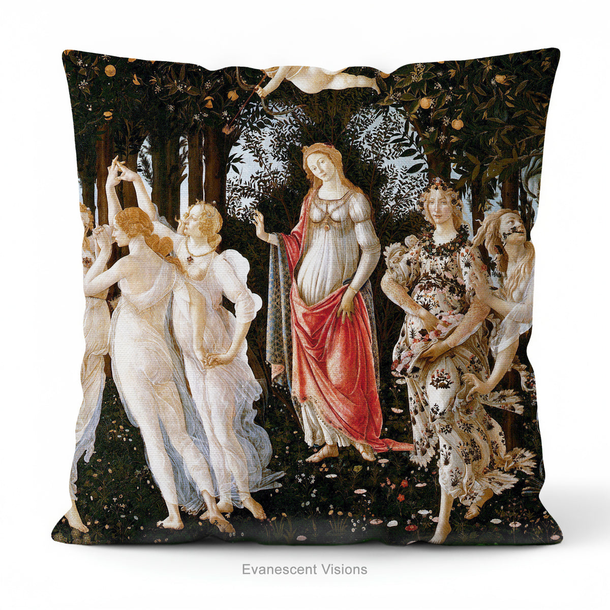 Botticelli Decorative Art Cushions, La Primavera, Birth of Venus