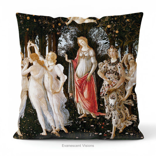 Botticelli Decorative Art Cushions, La Primavera, Birth of Venus