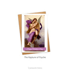 personalised Valentine's Day card and envelope with the Rapture of Psyche by William-Adolphe Bouguereau