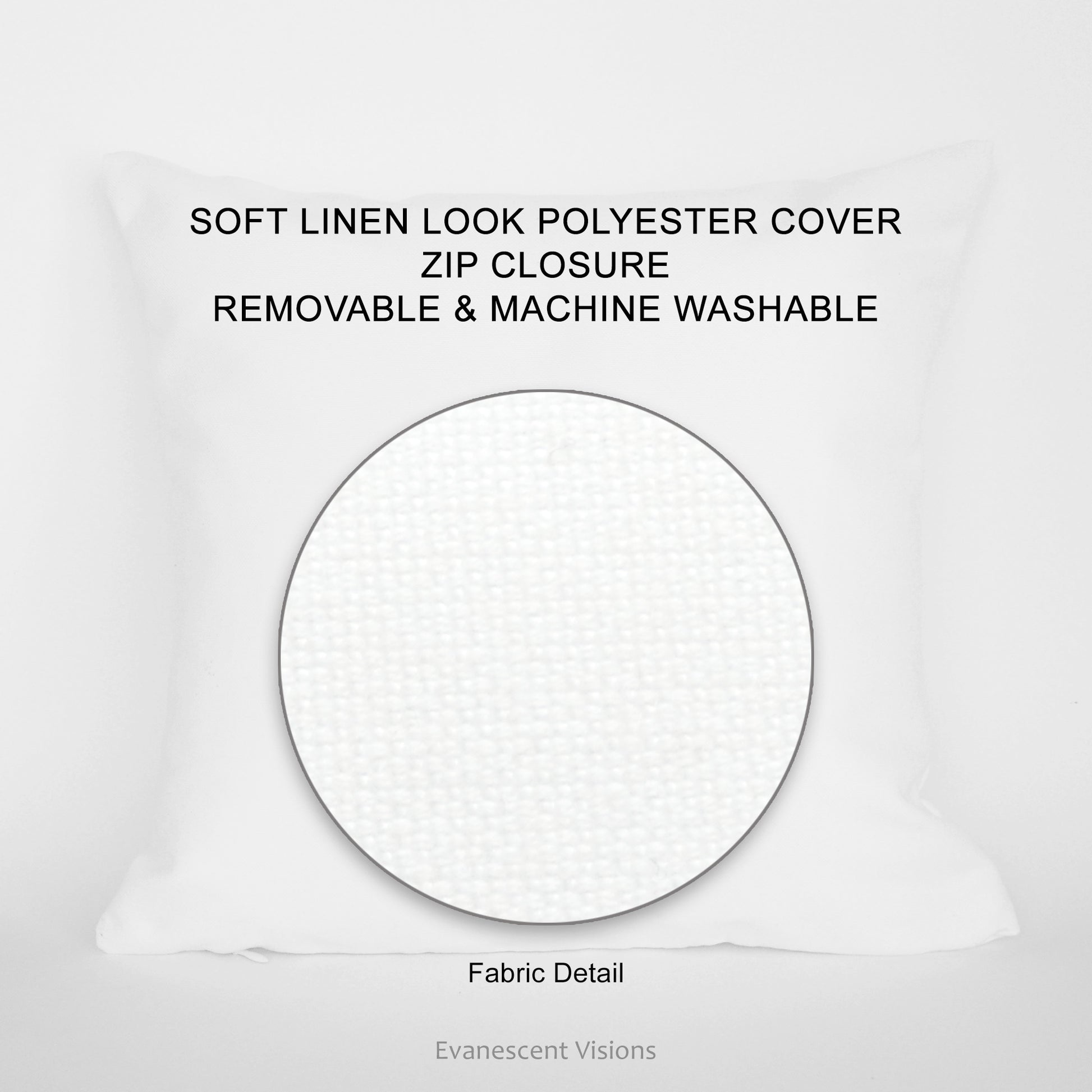 Fabric detail and description of cushion
