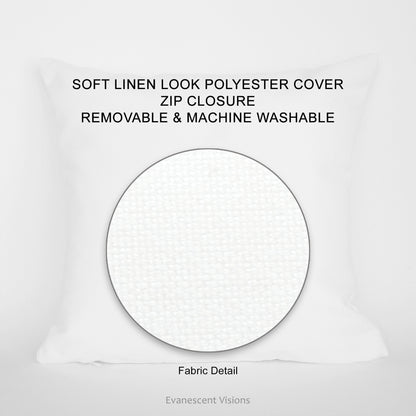 Fabric detail and description of cushion