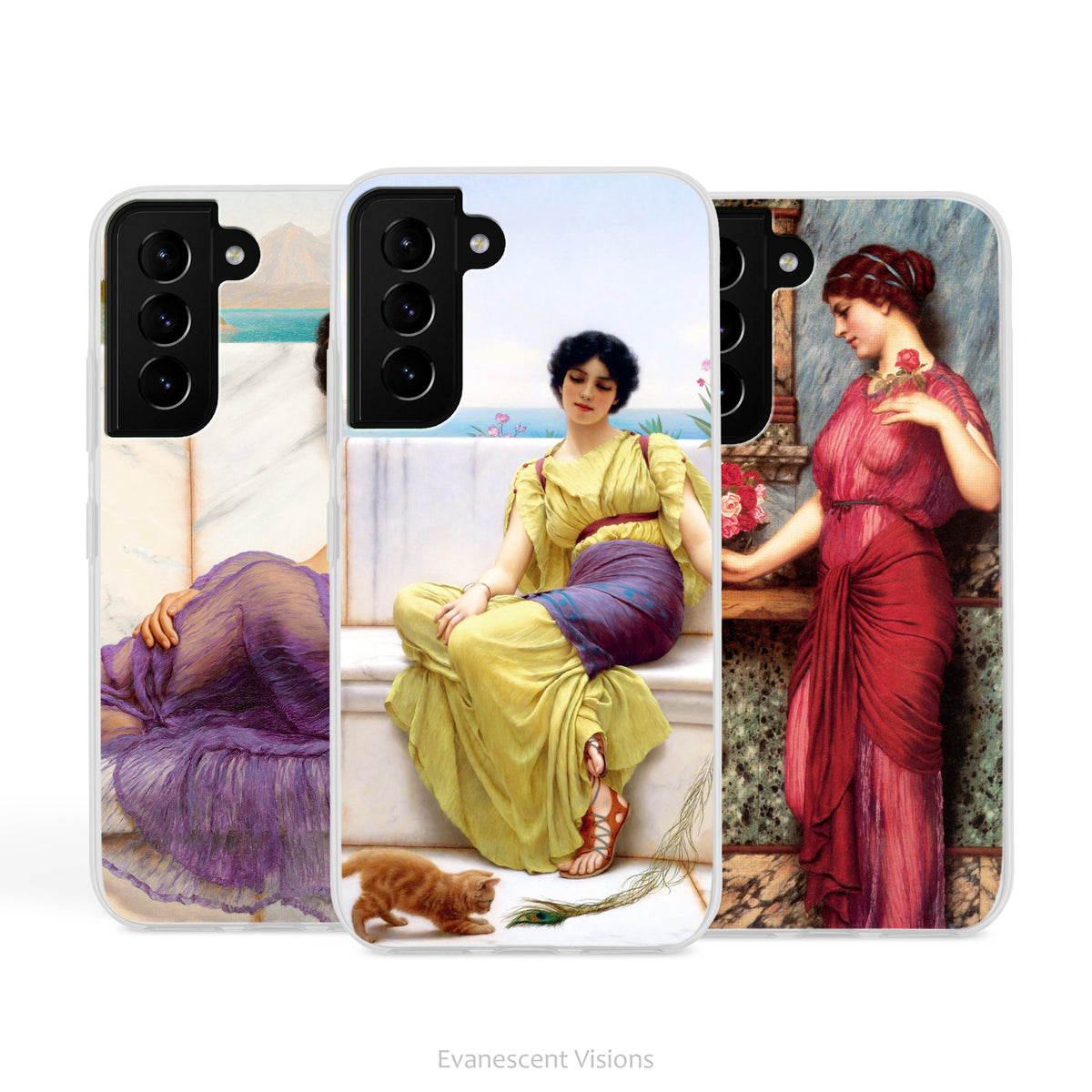 Classical Women Art Phone Case for Samsung Phones, John William Godward Paintings