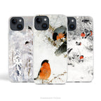 Birds in Winter Artistic Phone case for iPhone Series 17, 16, 15 and more