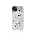 Birds in Winter Artistic Phone case for iPhone Series 17, 16, 15 and more