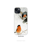 Birds in Winter Artistic Phone case for iPhone Series 17, 16, 15 and more