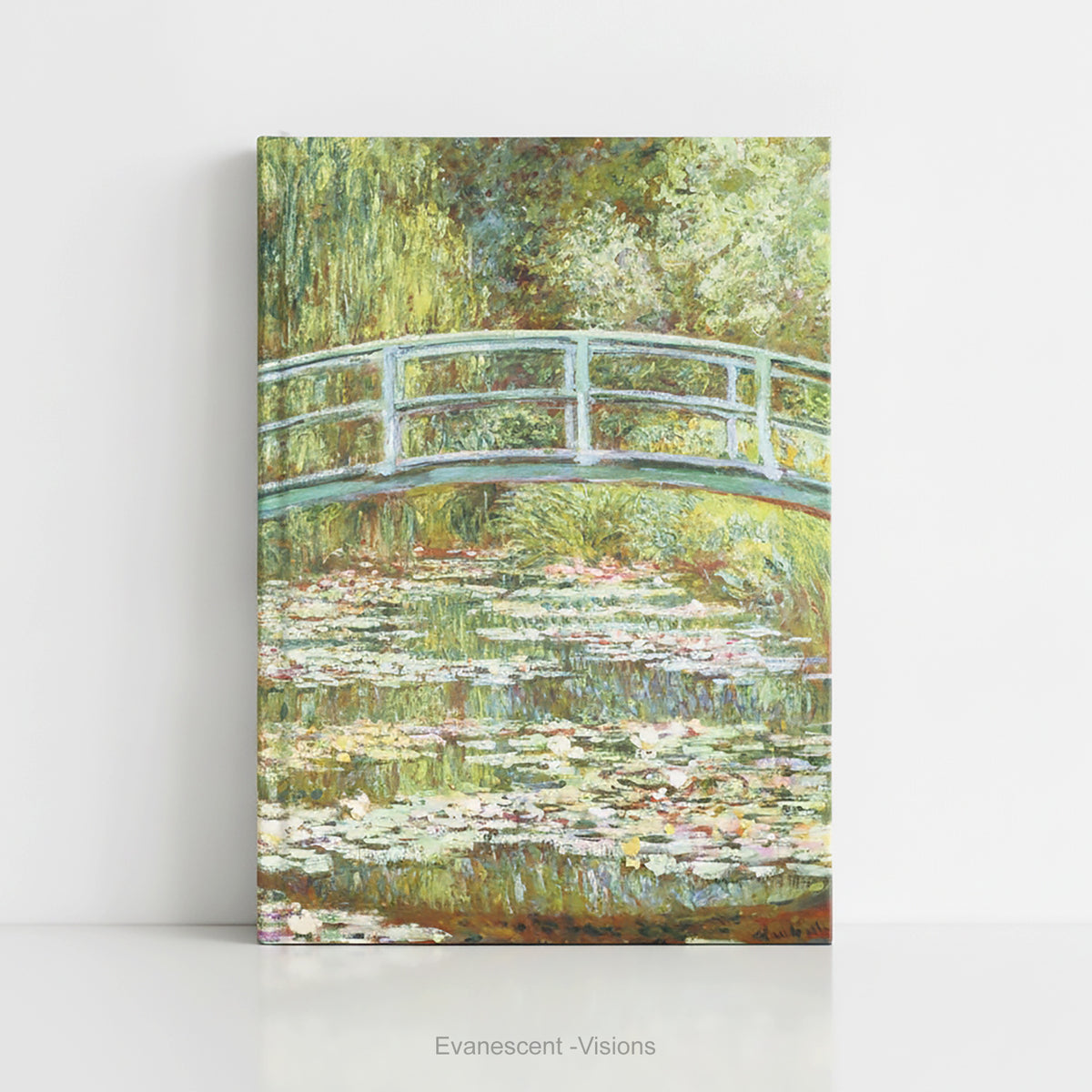 Monet Water Lily Floral Hardback Notebook - Artistic Hardcover Journal