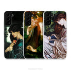 Rossetti Women Pre-Raphaelite Art Phone Case for Samsung Phones, Slim Flexible Case