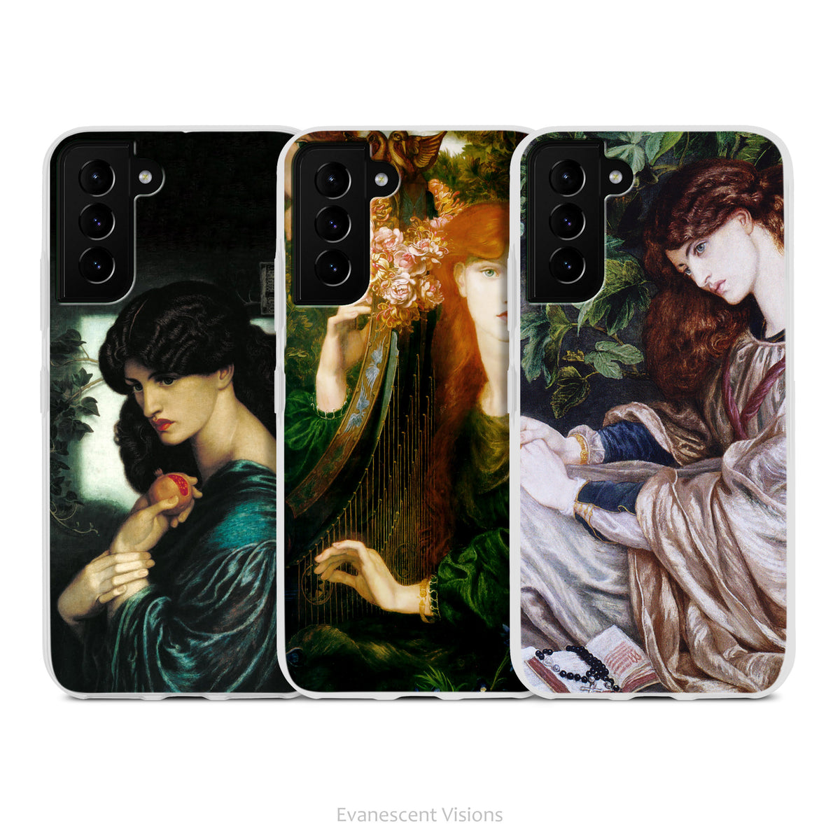 Rossetti Women Pre-Raphaelite Art Phone Case for Samsung Phones, Slim Flexible Case