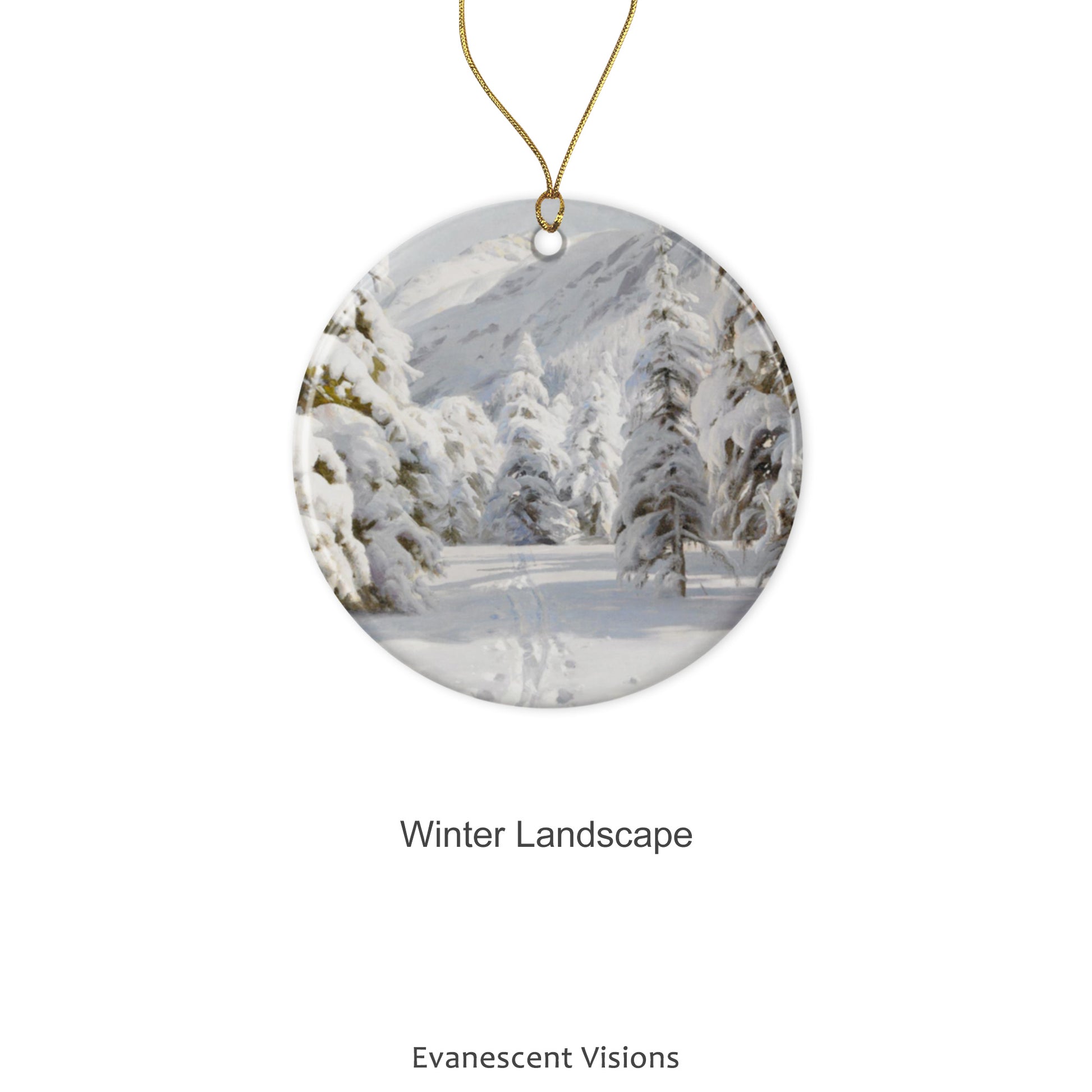 Design option 'Winter Landscape' for the Ceramic Christmas Ornament 