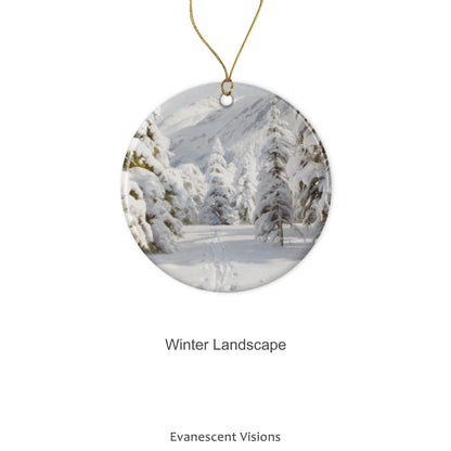 Design option 'Winter Landscape' for the Ceramic Christmas Ornament 