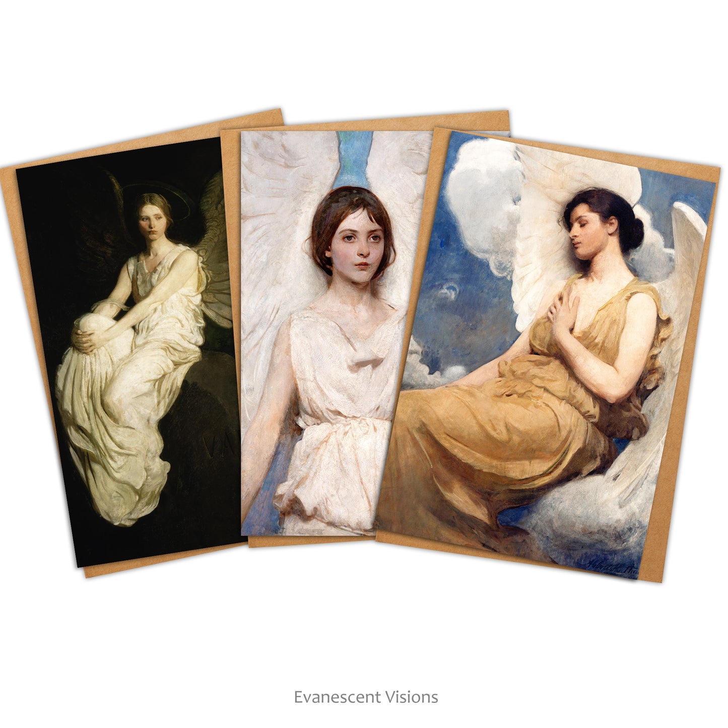 Abbott Handerson Thayer  Angel Painting Art Cards with envelopes