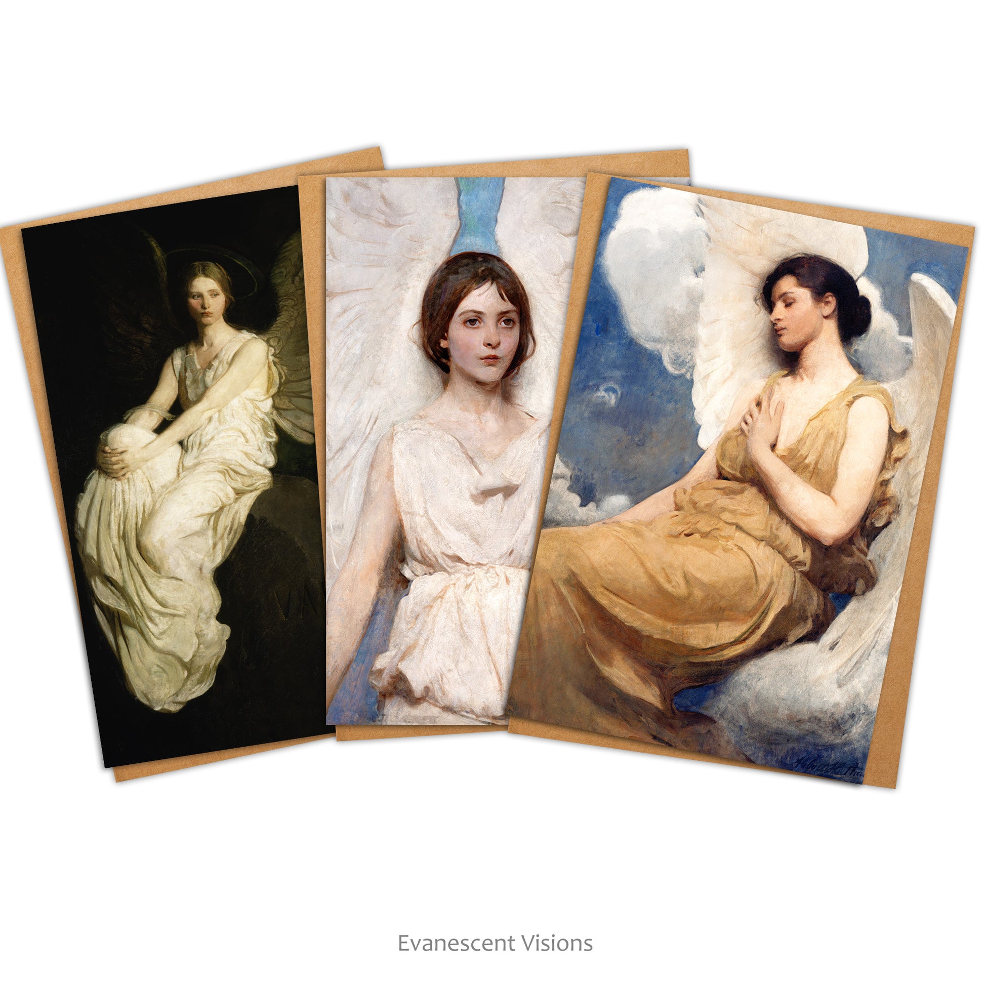 Abbott Handerson Thayer  Angel Painting Art Cards with envelopes