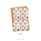 William Morris Daisy Pattern Greeting Card