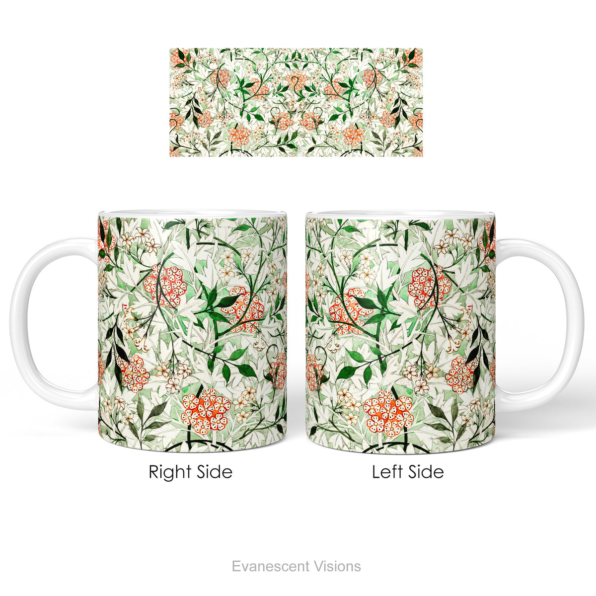 William Morris Jasmin Floral Ceramic Mug