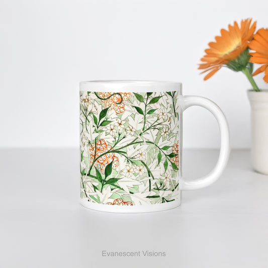 William Morris Jasmin Floral Ceramic Mug