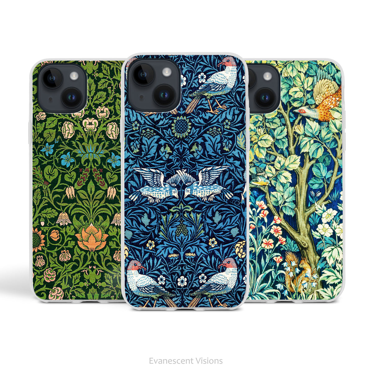 William Morris Art Phone Case for iPhones, Flexible Slimline Case