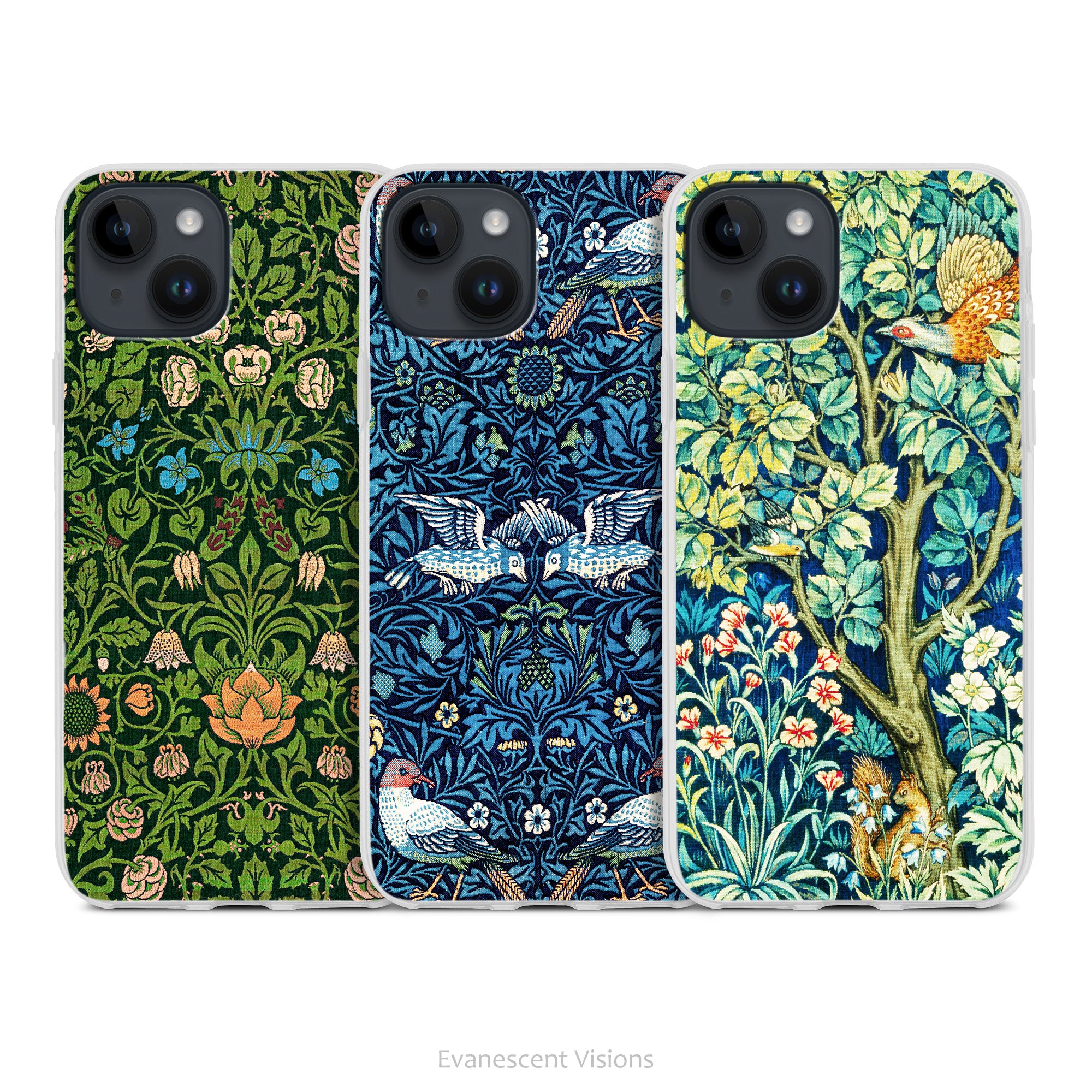 William Morris Art Phone Case for iPhones, Flexible Slimline Case