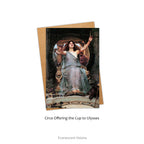 Card with envelope, Circe offering the Cup to Ulysses