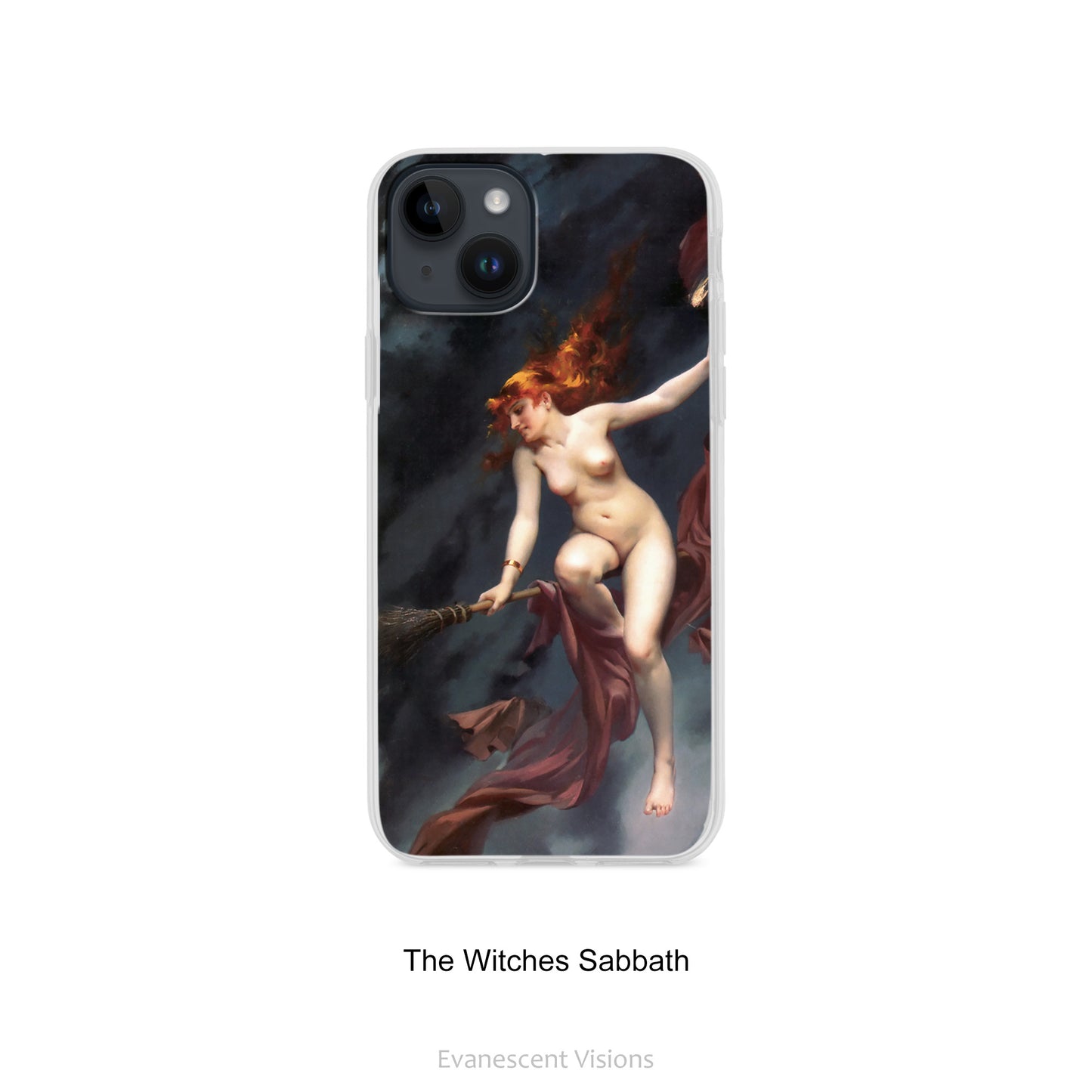 Witches Art Phone Cases for iPhones 16, 15, 14, 13, 12, 10, 8, Halloween Art