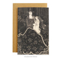 Aubrey Beardsley Christmas Card with envelope