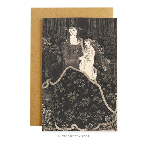Aubrey Beardsley Christmas Card with envelope