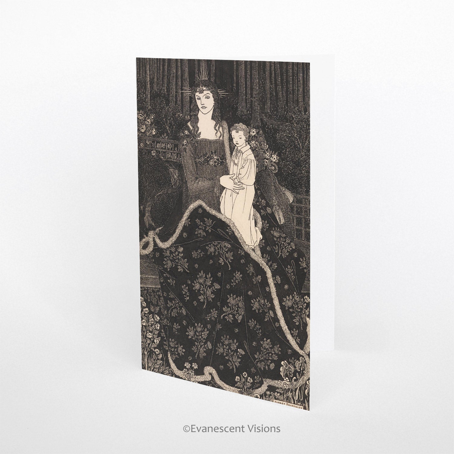 Aubrey Beardsley Christmas Card 