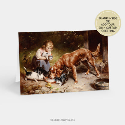 Carl Reichert Dinner Party Art Greeting Card standing up